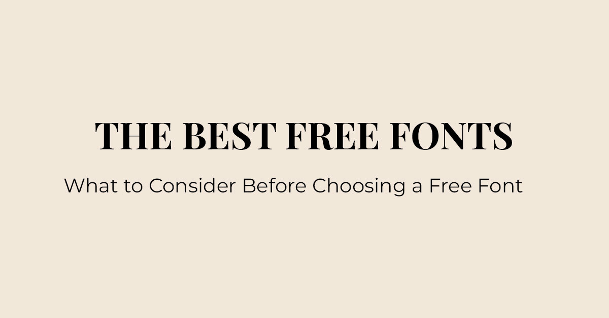 best free fonts