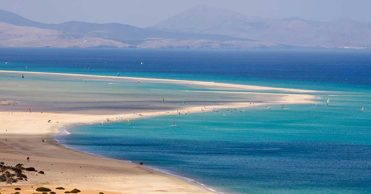 best hot water beaches in spain