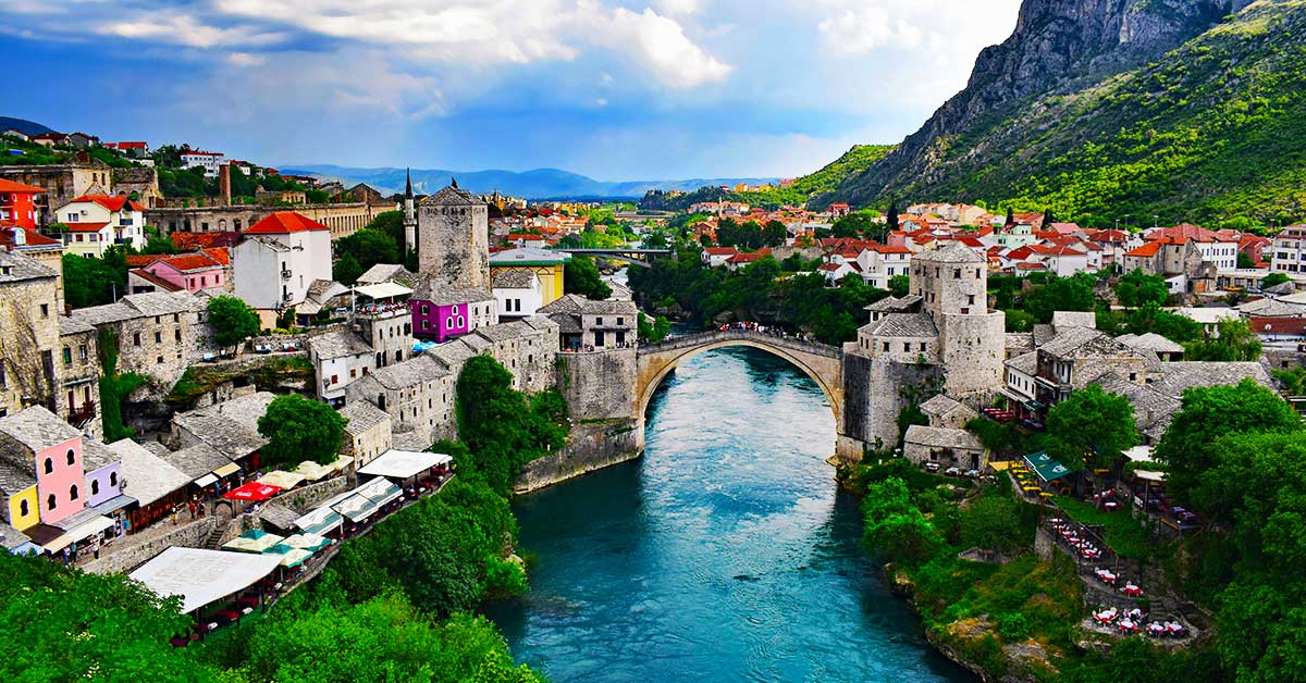 Mostar, Bosnia and Herzegovina, one of the cheapest countries in Europe