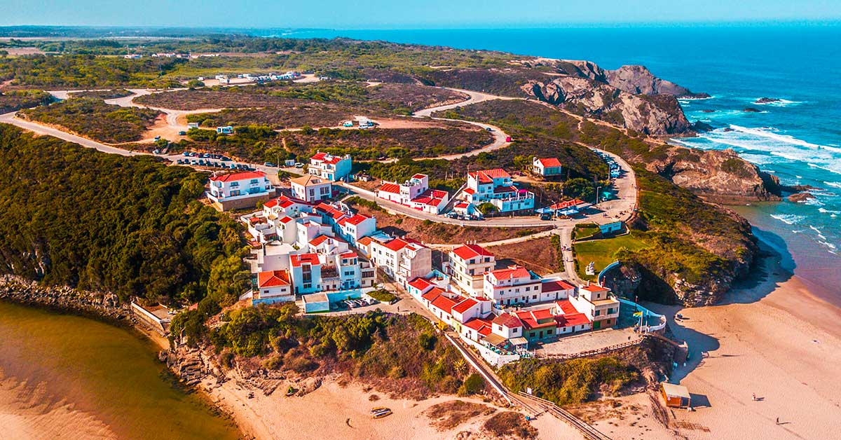 Odeceixe beach river Costa Vicentina