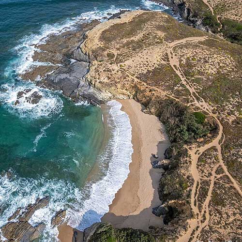 Hidden beaches in Portugal - Pessegueiro Island Beach