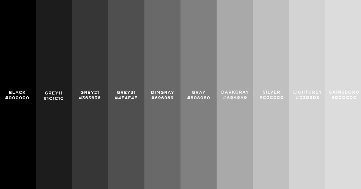 html Color Table