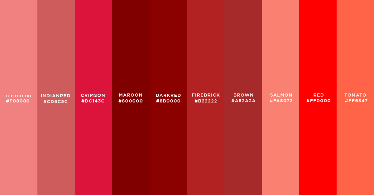 html Color Table