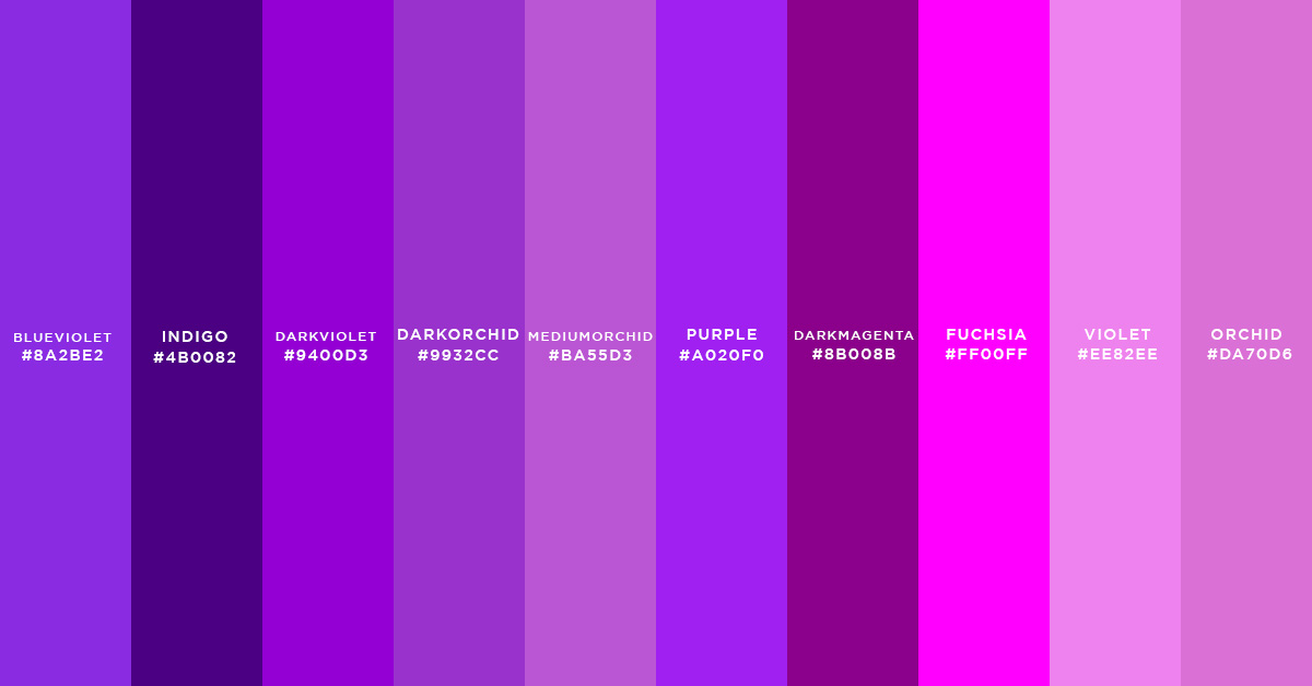 html Color Table