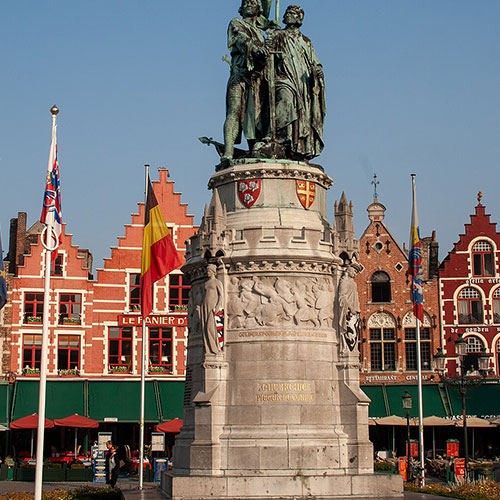 Bruges Markt Square, Romantic Destinations in Europe