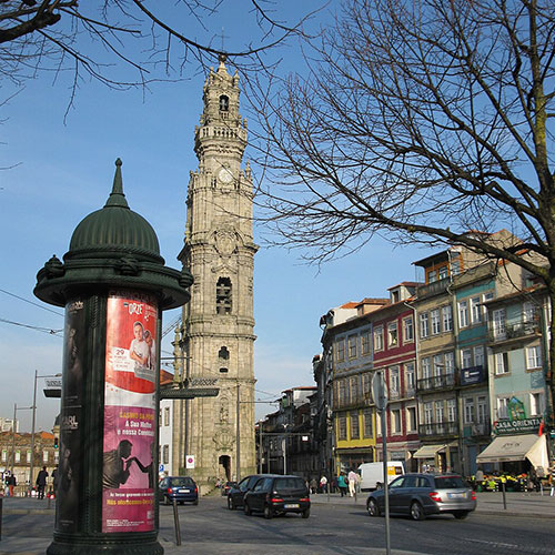 Porto Clérigos Tower, Romantic Destinations in Europe