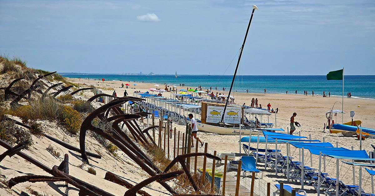 Ilha de Tavira and Barril Beach, calm and warm water in the Ria Formosa