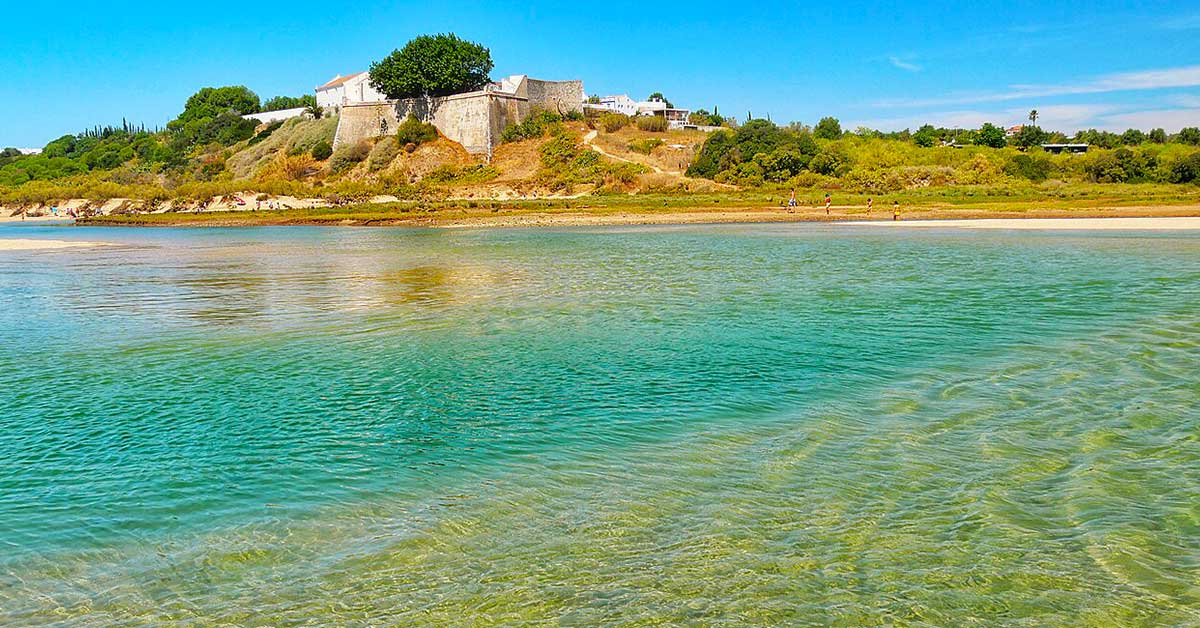 Cacela Velha Beach, warm and quiet water in the Eastern Algarve