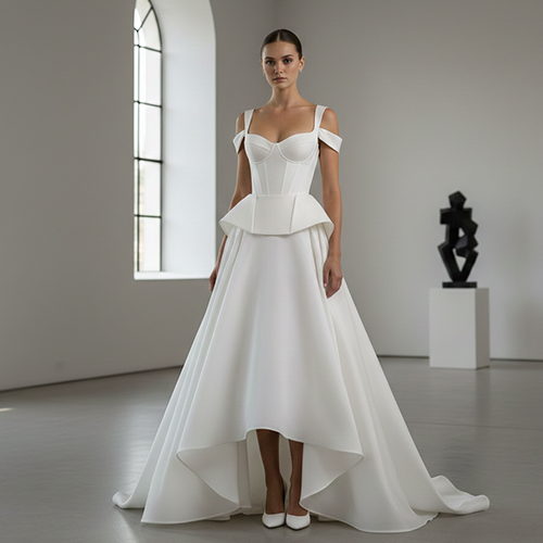 Wedding Dress with Visible Corsetry - Trends 2026