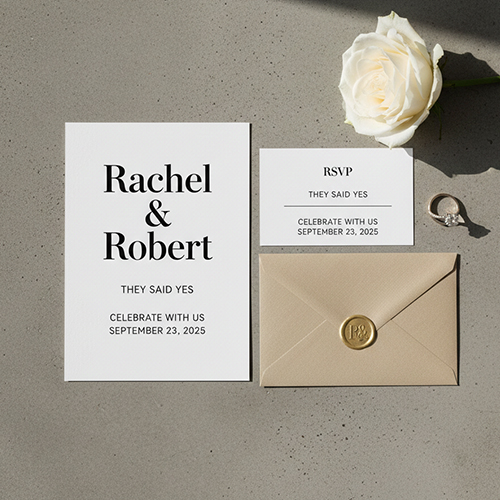 Wedding Stationery Trends 2026 Handmade Artistic Serif Typography