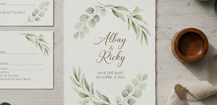 Wedding Stationery Trends 2026 Organic Botanical Style