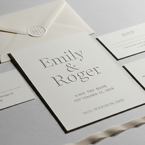 Wedding Stationery Trends 2026 Letterpress and Embossed Stationery