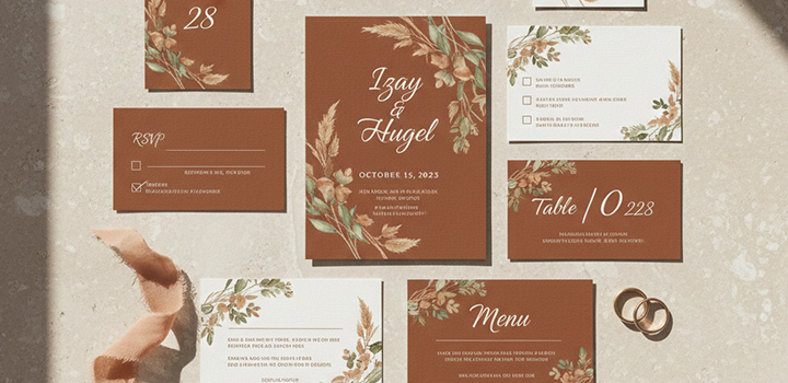 Wedding Stationery Trends 2026 Earth Tones and Natural Palette