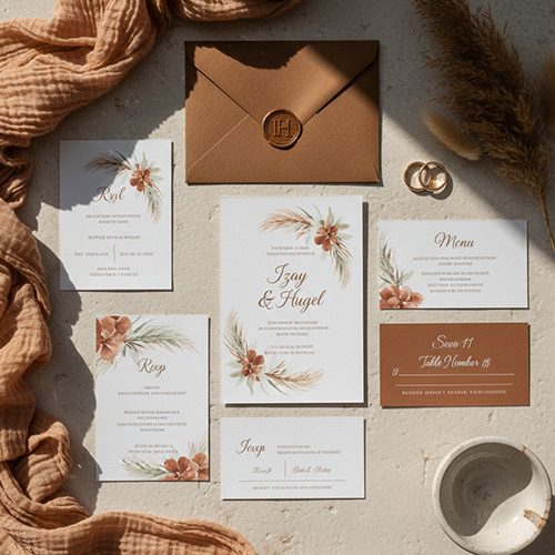 Wedding Stationery Trends 2026 Earth Tones and Natural Palette
