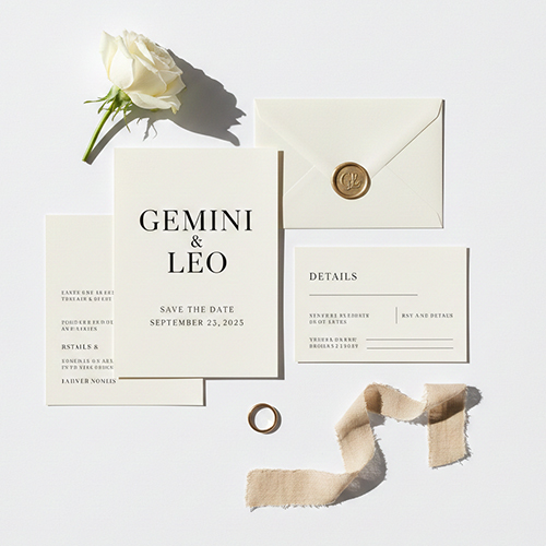 Wedding Stationery Trends 2026 Modern Editorial Minimalism