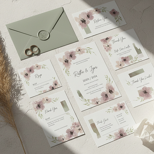 Wedding Stationery Trends 2026 Abstract Floral Stationery