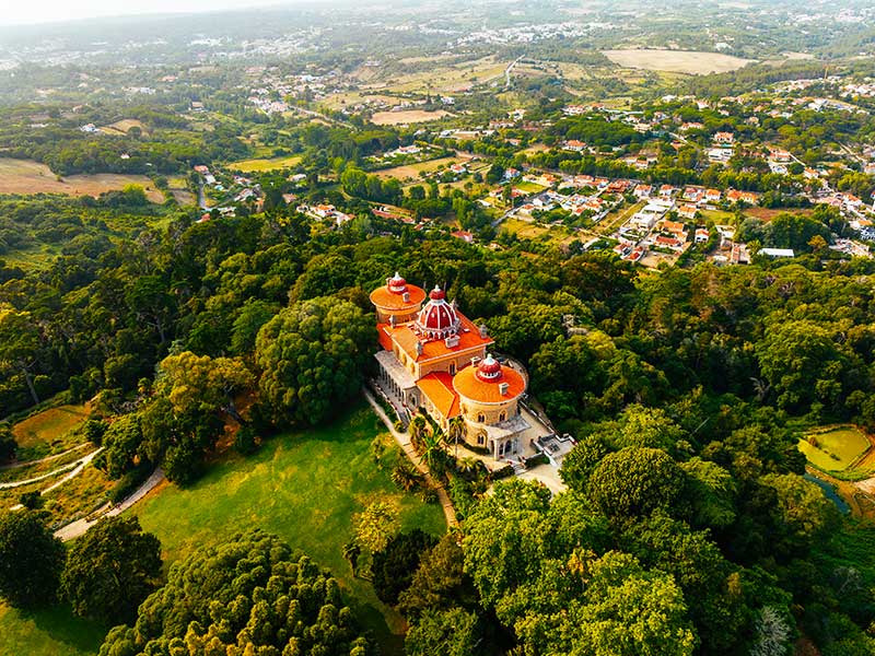 Palácio Monserrate Sintra winter palaces mist Portugal