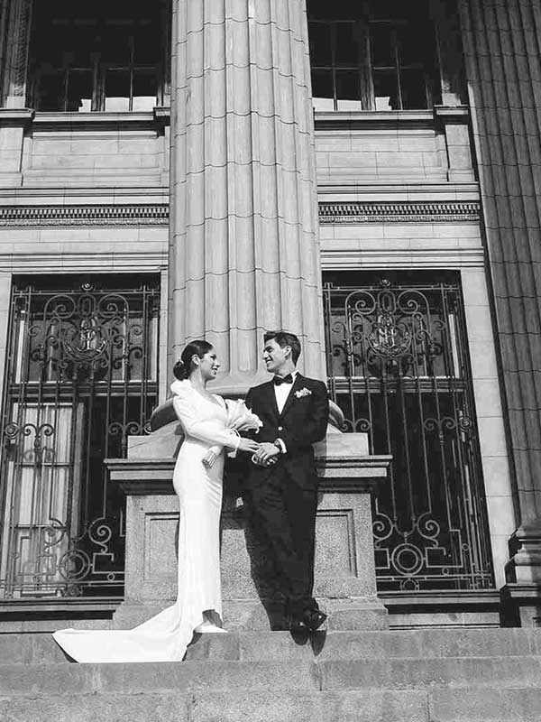 A spontaneous moment from a destination wedding in Portugal