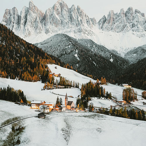 destinos de férias na neve