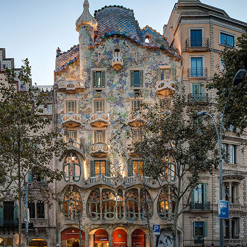 Casa Batlló, destinos românticos na europa