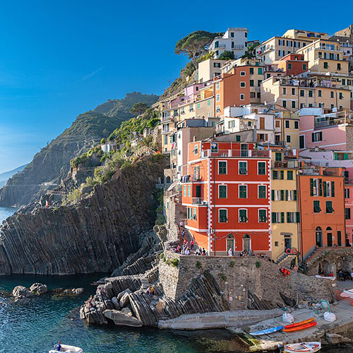 Cinque Terre Riomaggiore, destinos românticos na europa