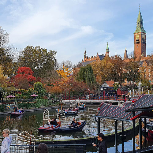 Copenhaga Jardins Tivoli, destinos românticos na europa