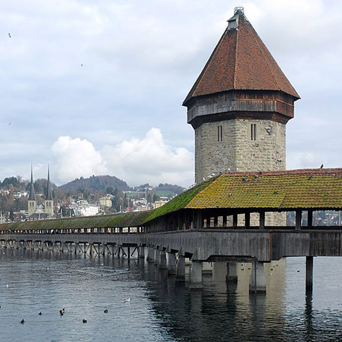 Lucerna Torre de Água, destinos românticos na europa