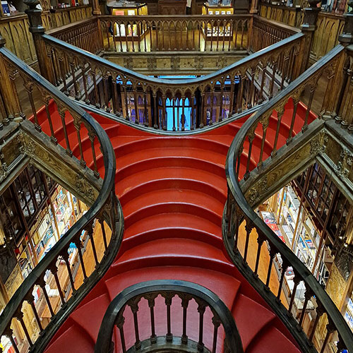 Porto Livraria Lello, destinos românticos na europa