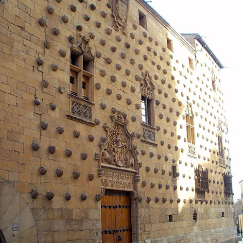 Salamanca Casa de las Conchas, destinos românticos na europa