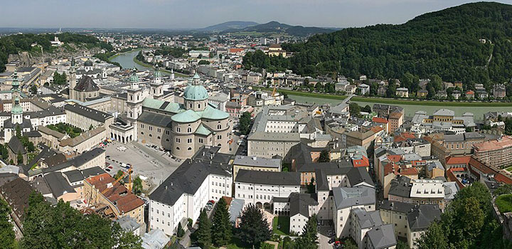 Salzburgo, destinos românticos na europa