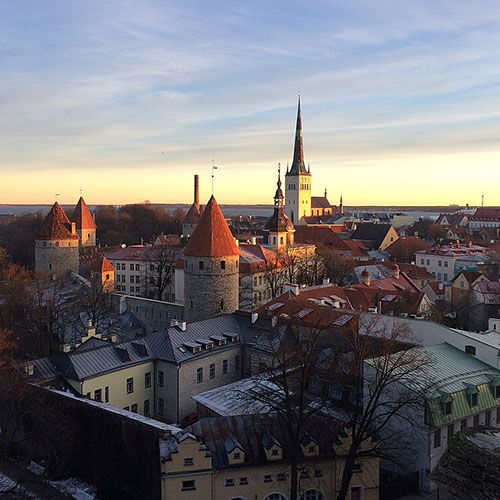 Tallinn Miradouro Patkuli, destinos românticos na europa