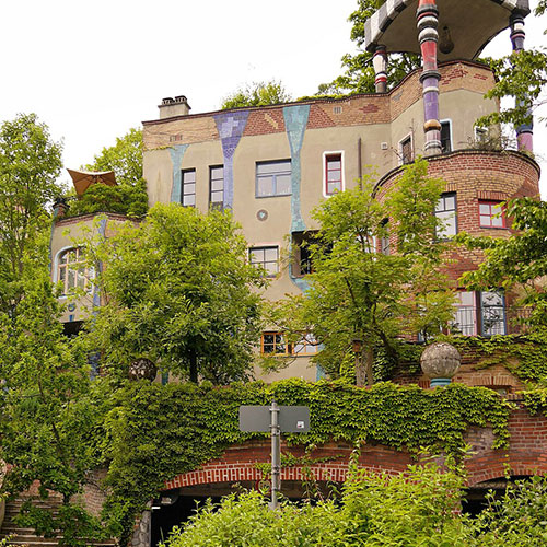 Hundertwasserhaus, destinos românticos na europa