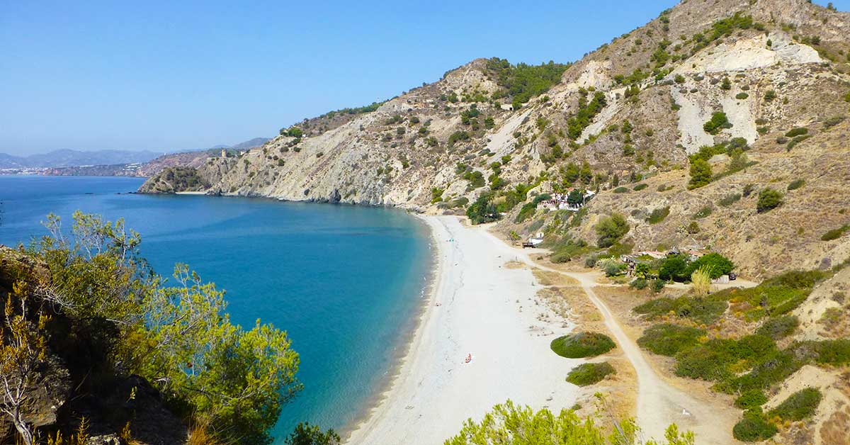 Cala del Cañuelo praia selvagem Málaga