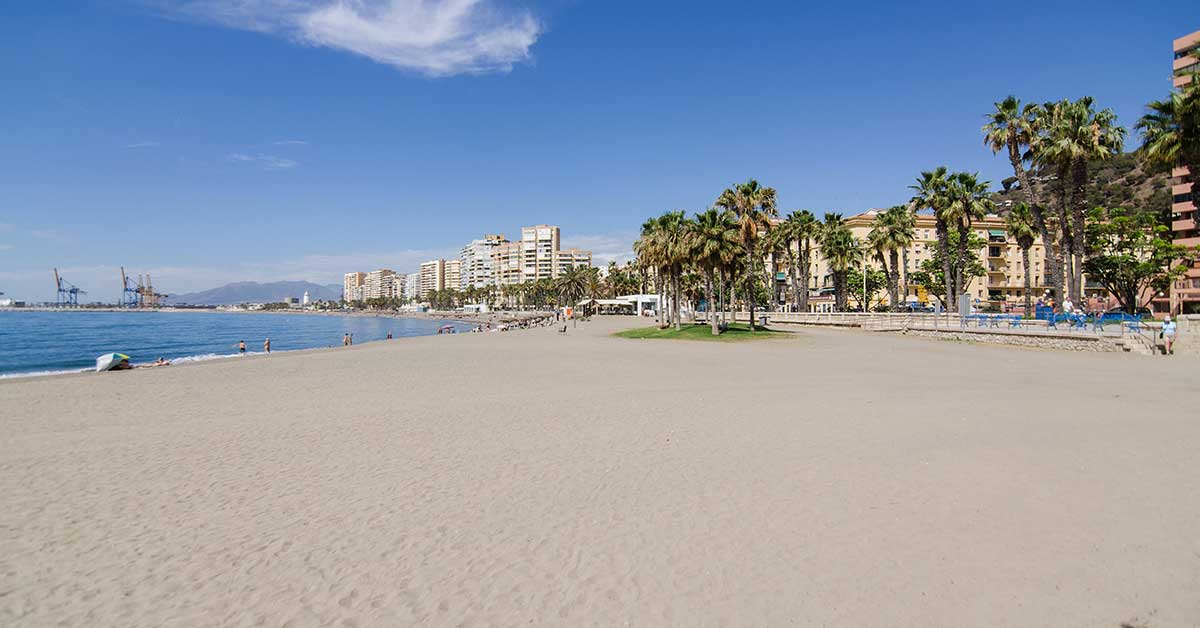 Praia da Malagueta Málaga cidade