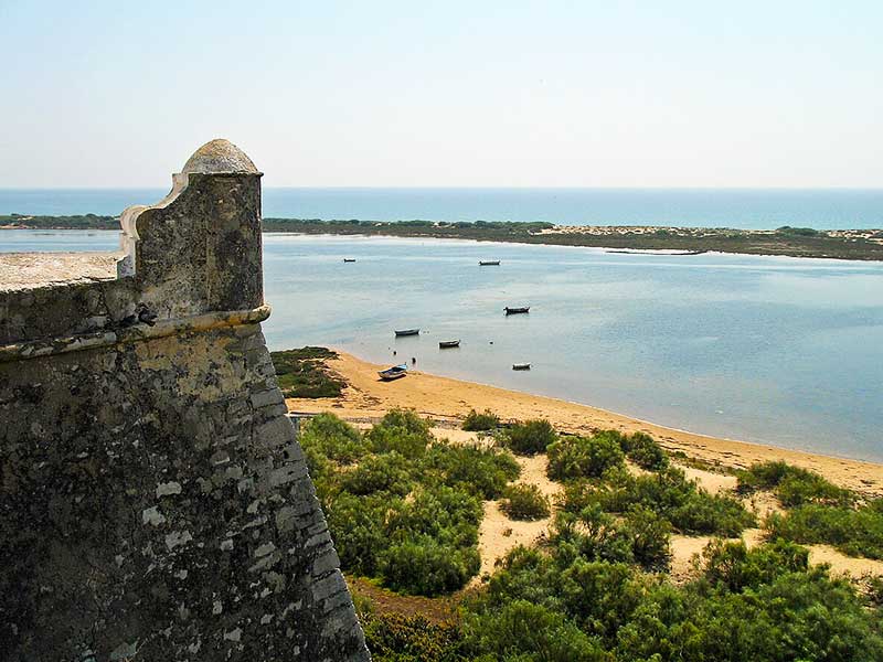 Ria Formosa cacela Velha Faro Portugal inverno