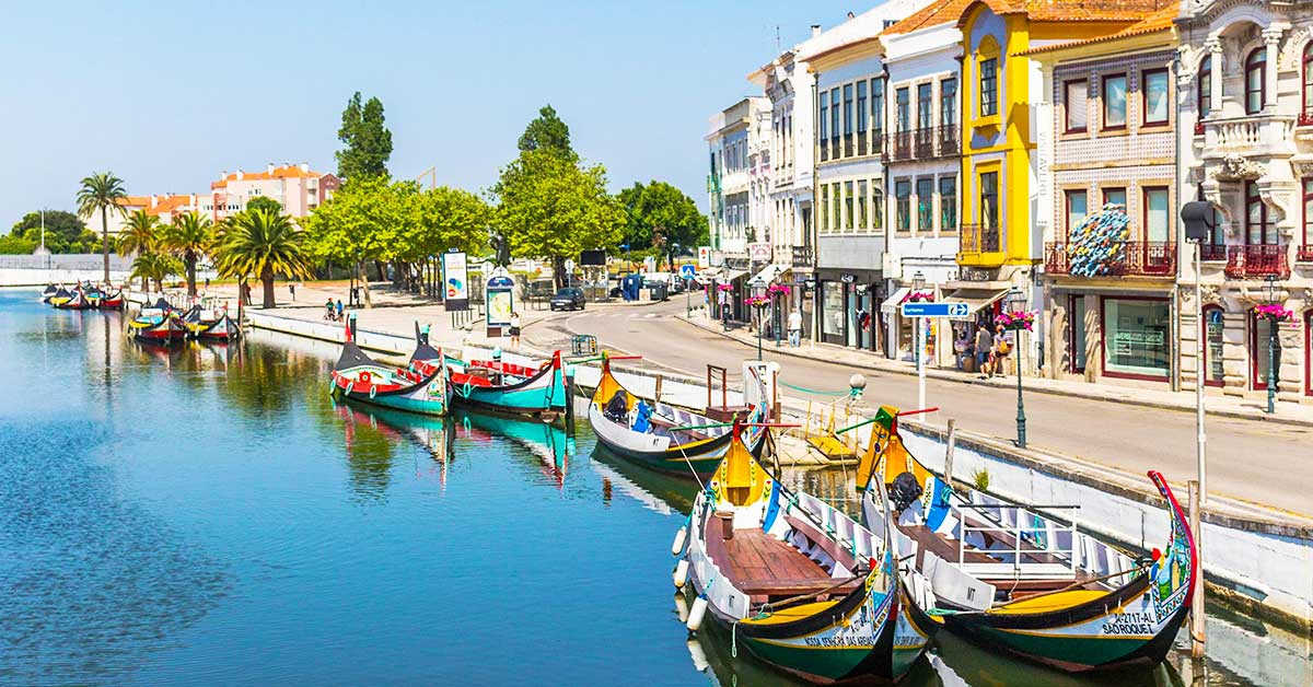 Aveiro ria moliceiros inverno Portugal