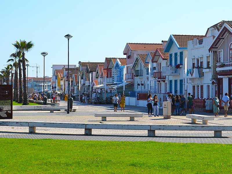 Praia da Costa Nova de Aveiro Portugal inverno