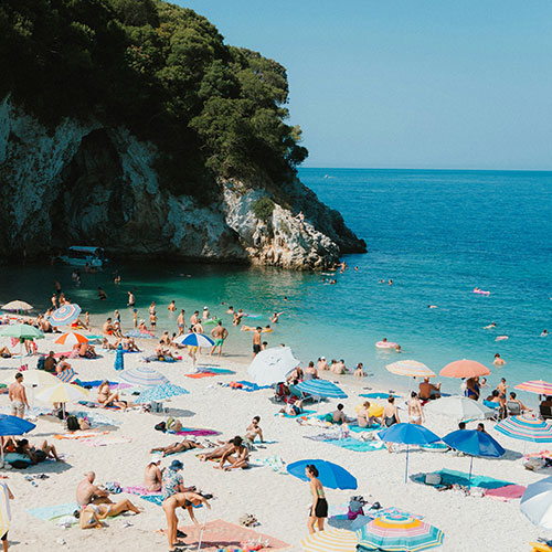 praias de água quente na Europa