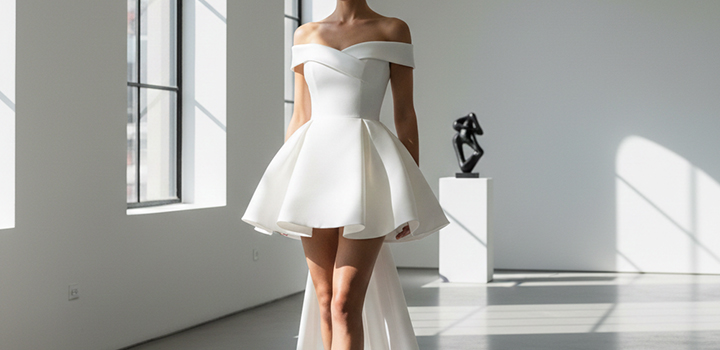 Vestidos de noiva Curtos e Midi – tendências 2026