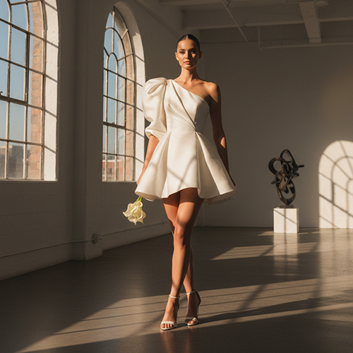 Vestidos de noiva Curtos e Midi – tendências 2026