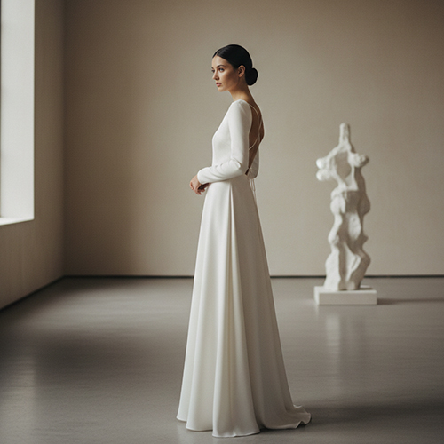 Vestidos de Noiva Minimalistas de Corte Editoria – tendências 2026