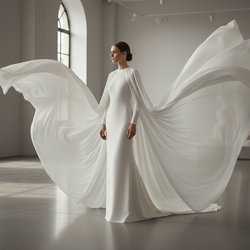 Vestidos de Noiva com Capas e Sobreposições – tendências 2026